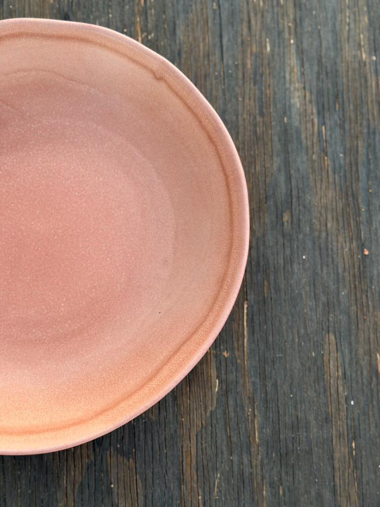 French Rose Stoneware Deep Plate